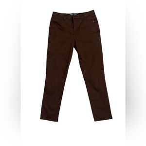 Democracy Ab-solution Straight Leg Pants Brown Stretch Womenâs Size 6